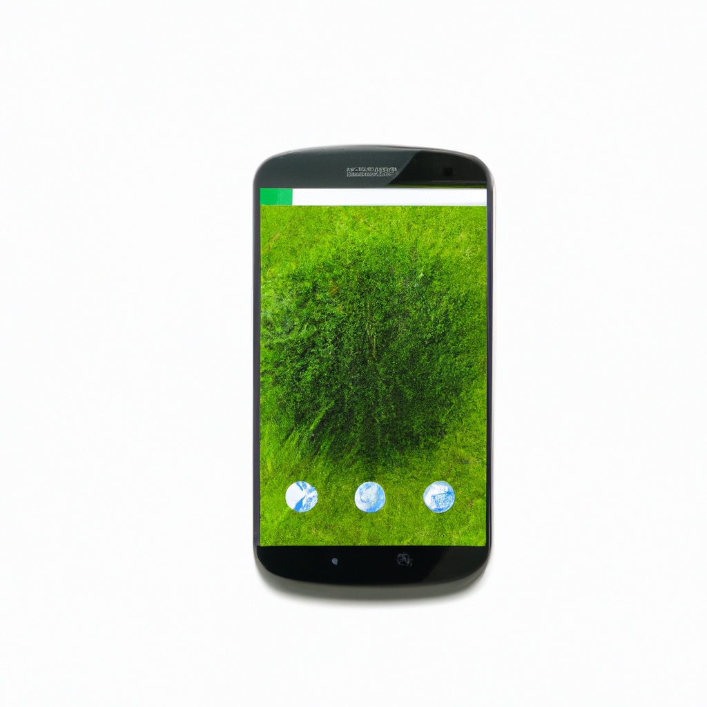 Smartphone with Grass App interface open.